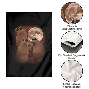 Three Marcus The Worm Moon Garden Flag Funny Weird Cursed Meme TS11 Print Your Wear