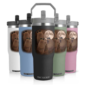 Three Marcus The Worm Moon Flip Straw Tumbler Funny Weird Cursed Meme TS11 Print Your Wear