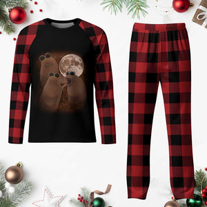 Three Marcus The Worm Moon Plaid Pajama Set Funny Weird Cursed Meme TS11 Buffalo Plaid Print Your Wear