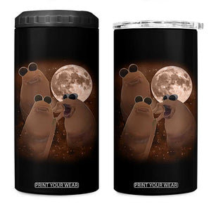 Three Marcus The Worm Moon 4 in 1 Can Cooler Tumbler Funny Weird Cursed Meme TS11 One Size: 16 oz Black Print Your Wear