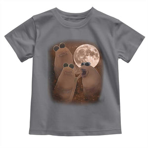 Three Marcus The Worm Moon Toddler T Shirt Funny Weird Cursed Meme TS11 Charcoal Print Your Wear