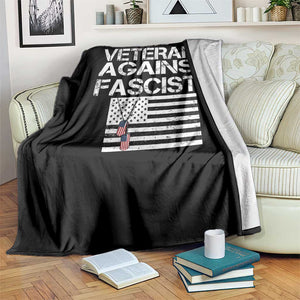 Veterans Against Fascists Throw Blanket Patriotic Soldier Vintage American Flag Dog Tag TS11 Print Your Wear