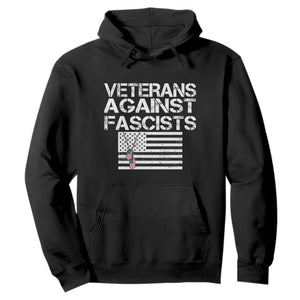 Veterans Against Fascists Hoodie Patriotic Soldier Vintage American Flag Dog Tag TS11 Black Print Your Wear