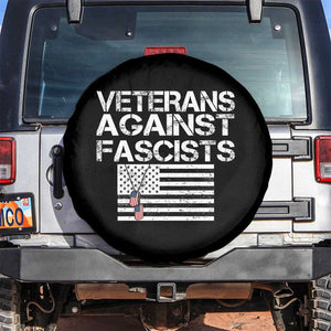 Veterans Against Fascists Spare Tire Cover Patriotic Soldier Vintage American Flag Dog Tag TS11 No hole Black Print Your Wear