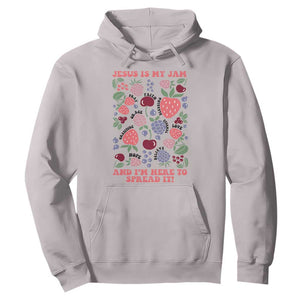 Jesus Is My Jam And I Am Here To Spread It Hoodie Christian Faith TS11 Ice Gray Print Your Wear