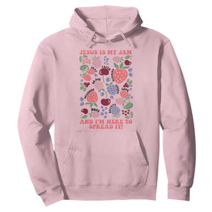 Jesus Is My Jam And I Am Here To Spread It Hoodie Christian Faith TS11 Light Pink Print Your Wear