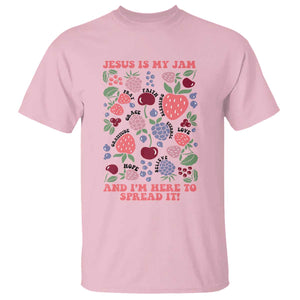 Jesus Is My Jam And I Am Here To Spread It T Shirt Christian Faith TS11 Light Pink Print Your Wear
