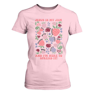 Jesus Is My Jam And I Am Here To Spread It T Shirt For Women Christian Faith TS11 Light Pink Print Your Wear