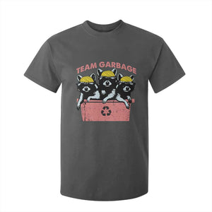 Funny Trump Supporter T Shirt For Kid Team Garbage Racoon Blonde Hair TS11 Dark Heather Print Your Wear