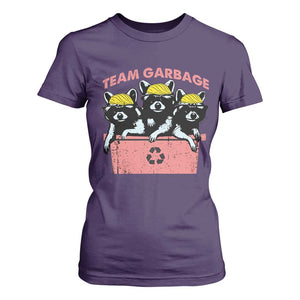 Funny Trump Supporter T Shirt For Women Team Garbage Racoon Blonde Hair TS11 Purple Print Your Wear