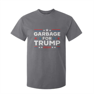 Garbage For Trump 2024 T Shirt For Kid Vintage Star Striped TS11 Charcoal Print Your Wear
