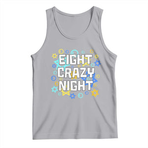 Funny Hanukkah Eight Crazy Night Tank Top Jewish Hebrew Chanukah David Stars TS11 Athletic Heather Print Your Wear