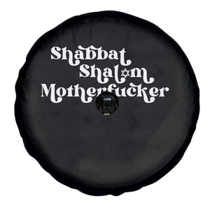 Funny Shabbat Shalom Motherfucker Spare Tire Cover Jewish Kosher TS11 Print Your Wear