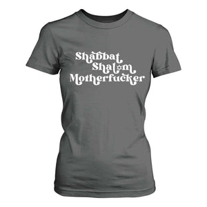 Funny Shabbat Shalom Motherfucker T Shirt For Women Jewish Kosher TS11 Dark Heather Print Your Wear