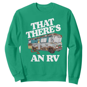 Funny Christmas Movie Sweatshirt That There's An RV Led Lights Camping Motorhome TS11 Irish Green Print Your Wear