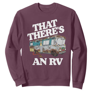 Funny Christmas Movie Sweatshirt That There's An RV Led Lights Camping Motorhome TS11 Maroon Print Your Wear