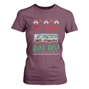 Funny Christmas Movie T Shirt For Women That There's An RV Camping Motorhome Bell TS11 Maroon Print Your Wear