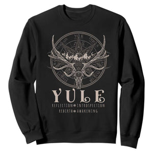 Yule Pagan Sweatshirt Reflection Instrospection Rebirth Awakening TS11 Black Print Your Wear