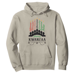 Happy Kwanzaa The 7 Principles African Nguzo Saba Kinara Candles Hoodie TS11 Sand Print Your Wear