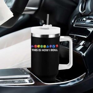Funny Role Playing Tabletop Dice Tumbler With Handle This Is How I Roll TS11 Print Your Wear