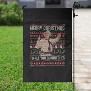 Merry Christmas To All You Sumbitches Garden Flag Funny Smokey Xmas Movie The Bandit TS11 Print Your Wear