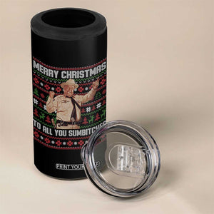 Merry Christmas To All You Sumbitches 4 in 1 Can Cooler Tumbler Funny Smokey Xmas Movie The Bandit TS11 Print Your Wear