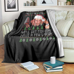 Funny Nakatomi Plaza Christmas Throw Blanket Come Out To The Coast John Xmas 80's Die Movie TS11 Print Your Wear