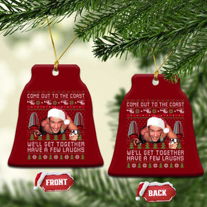 Funny Nakatomi Plaza Christmas Ceramic Ornament Come Out To The Coast John Xmas 80's Die Movie TS11 Print Your Wear