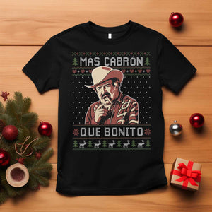 Funny Julian Garza Christmas T Shirt Mas Cabron Que Bonito Cowboy Holiday Mexican Xmas TS11 Black Print Your Wear