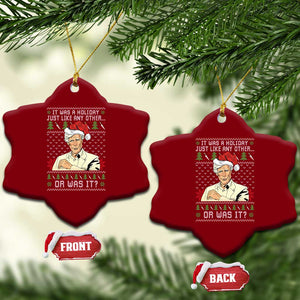 True Crime Christmas Keith Ceramic Ornament Funny It Was A Holiday Just Like Any Other Or Was It TS11 Print Your Wear