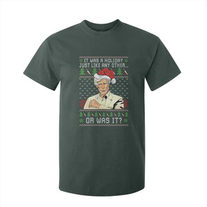 True Crime Christmas Keith T Shirt For Kid Funny It Was A Holiday Just Like Any Other Or Was It TS11 Dark Forest Green Print Your Wear
