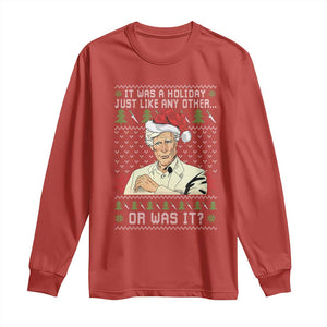True Crime Christmas Keith Long Sleeve Shirt Funny It Was A Holiday Just Like Any Other Or Was It TS11 Red Print Your Wear