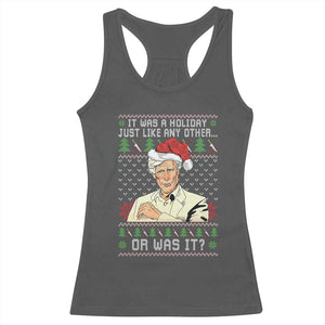 True Crime Christmas Keith Racerback Tank Top Funny It Was A Holiday Just Like Any Other Or Was It TS11 Dark Heather Print Your Wear