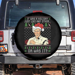 True Crime Christmas Keith Spare Tire Cover Funny It Was A Holiday Just Like Any Other Or Was It TS11 No hole Black Print Your Wear