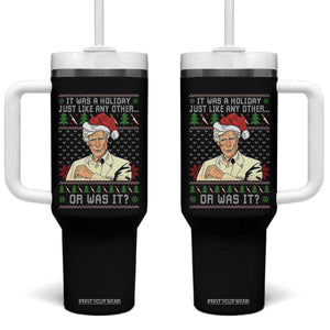 True Crime Christmas Keith Tumbler With Handle Funny It Was A Holiday Just Like Any Other Or Was It TS11 One Size: 40 oz Black Print Your Wear