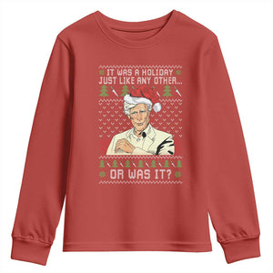 True Crime Christmas Keith Youth Sweatshirt Funny It Was A Holiday Just Like Any Other Or Was It TS11 Red Print Your Wear