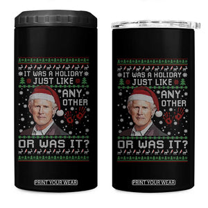 True Crime Christmas Keith 4 in 1 Can Cooler Tumbler Funny It Was A Holiday Just Like Any Other Or Was It Bloody Hand TS11 One Size: 16 oz Black Print Your Wear