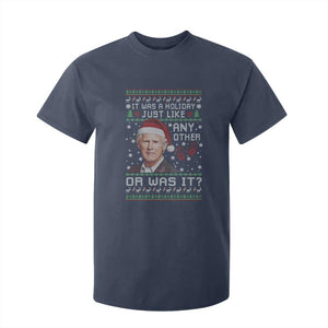 True Crime Christmas Keith T Shirt For Kid Funny It Was A Holiday Just Like Any Other Or Was It Bloody Hand TS11 Navy Print Your Wear