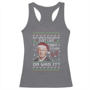 True Crime Christmas Keith Racerback Tank Top Funny It Was A Holiday Just Like Any Other Or Was It Bloody Hand TS11 Charcoal Print Your Wear