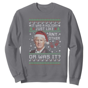 True Crime Christmas Keith Sweatshirt Funny It Was A Holiday Just Like Any Other Or Was It Bloody Hand TS11 Charcoal Print Your Wear