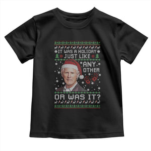 True Crime Christmas Keith Toddler T Shirt Funny It Was A Holiday Just Like Any Other Or Was It Bloody Hand TS11 Black Print Your Wear