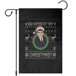 Did Somebody Say Christmas Garden Flag Funny 90s Movie Lloyd Xmas TS11 Black Print Your Wear