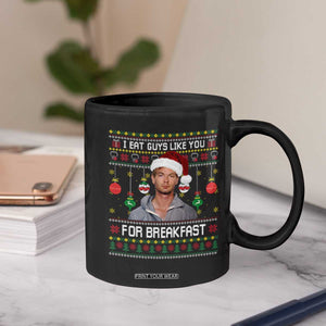Funny Christmas Jeffrey Dahmer Coffee Mug I Eat Guys Like You For Breakfast Serial Killer TS11 Print Your Wear