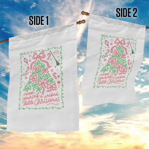 Have Yourself A Wicked Little Christmas Garden Flag Funny Xmas Wizard Princess TS11 Print Your Wear