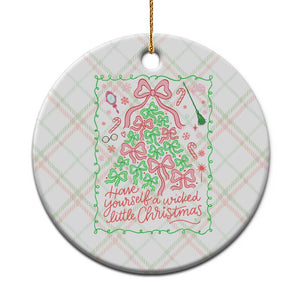 Have Yourself A Wicked Little Christmas Ceramic Ornament Funny Xmas Wizard Princess TS11 1pc Christmas Plaid Print Your Wear