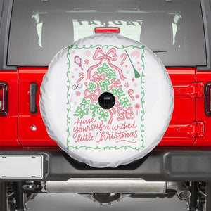 Have Yourself A Wicked Little Christmas Spare Tire Cover Funny Xmas Wizard Princess TS11 White Print Your Wear