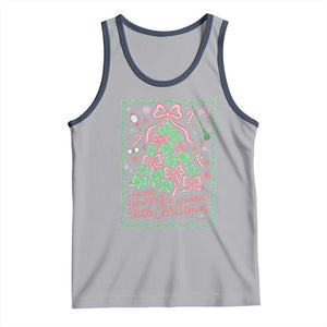 Have Yourself A Wicked Little Christmas Tank Top Funny Xmas Wizard Princess TS11 Athletic Heather Navy Print Your Wear
