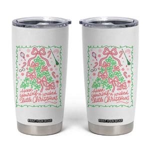 Have Yourself A Wicked Little Christmas Tumbler Cup Funny Xmas Wizard Princess TS11 White Print Your Wear