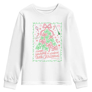 Have Yourself A Wicked Little Christmas Youth Sweatshirt Funny Xmas Wizard Princess TS11 White Print Your Wear