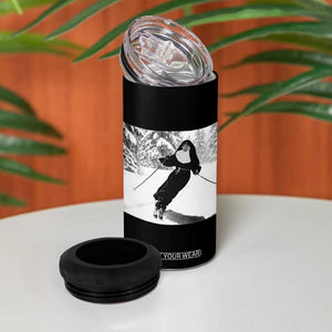 Funny Skiing Nun Graphics Photo Skier Winter Sport 4 in 1 Can Cooler Tumbler TS11 Print Your Wear